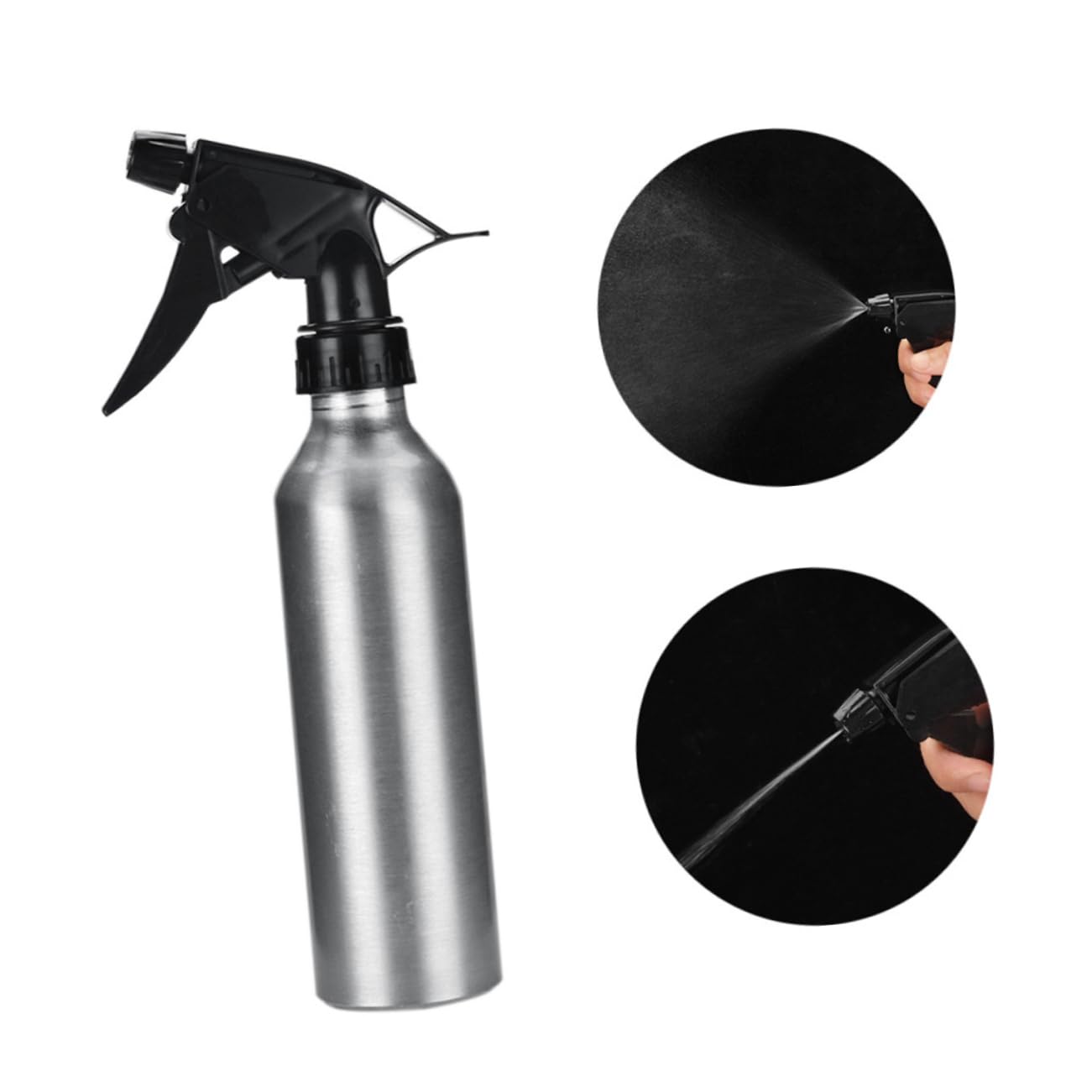 FRCOLOR Lot de 5 Bouteilles Vaporisateurs Rechargeables 250ml en Plastique Argenté Légères Bec Verseur pour Brumisateur Multifonctionnel