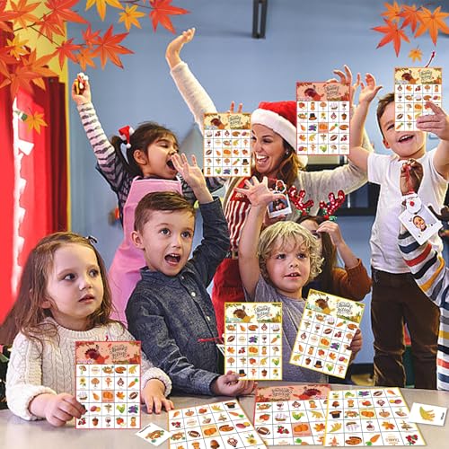 Vespro 002 46Pcs Thanksgiving Bingo Game Cards thumb #5