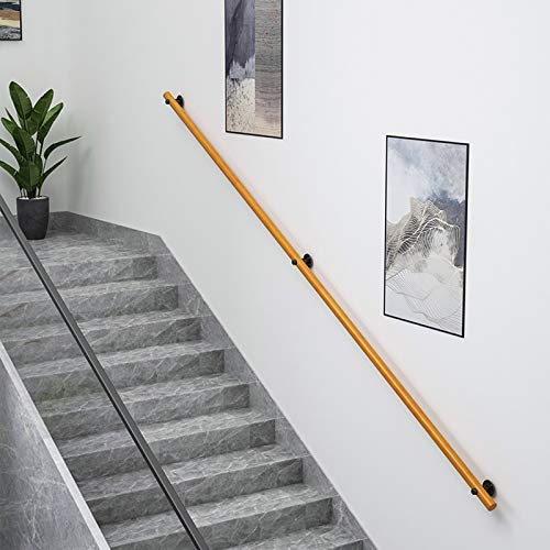 Rampe d'escalier en bois 280 cm avec son kit complet de support mural pour loft - 4
