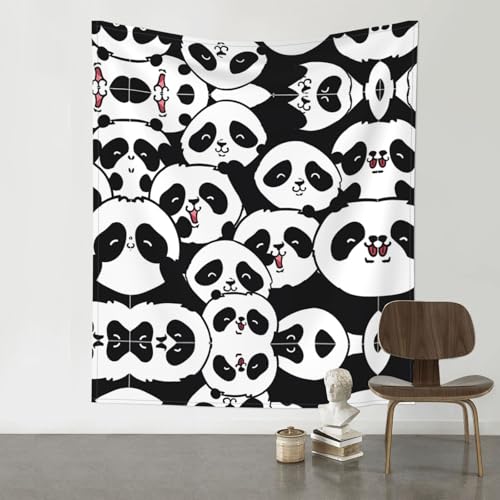 Tapisserie panda couvre-lit lavable pour relooker une chambre sans peinture ni travaux