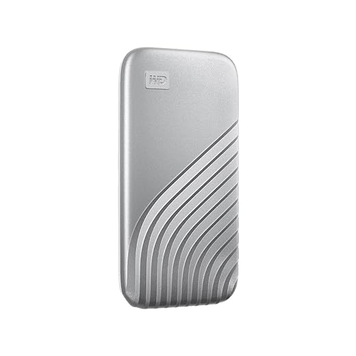 WD 2TB My Passport SSD External Portable Solid State Drive, Silver, Up to 1,050 MB/s, USB 3.2 Gen-2, USB-C, USB-A Compatible - WDBAGF0020BSL-WESN