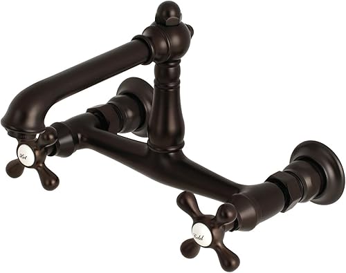 Kingston Brass KS7245AX - Grifo de baño de campo inglés, 6-58 pulgadas en alcance de boquilla, bronce aceitado