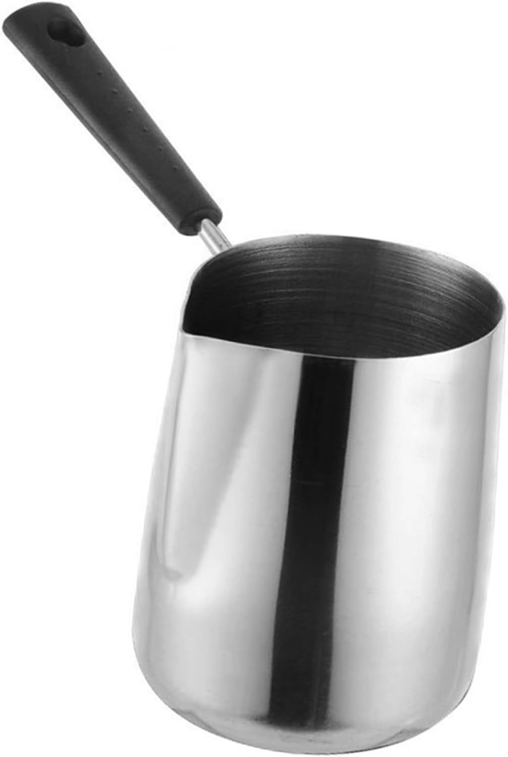 INOOMP Portable Stainless Steel Latte Art Cup with Comfort Grip Handle Frothing Milk Boiler for Home Coffee Shop and Restaurant Use Easy to Clean and Surface Design
