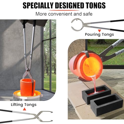 Nelyrho 6KG Propane Melting Furnace Kit – Metal Casting Machine for Gold, Silver, Copper, Jewelry Making & Refining