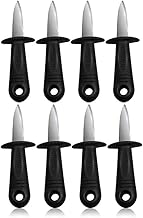 8 Pack Oyster Knife Shucker Clam Knife Shucker - Stainless Steel Oyster Knife Shucker Oyster Shuckers with Non Slip Handle Clam Clam Shellfish Seafood Opener,Perfect Set For Shucking Oysters