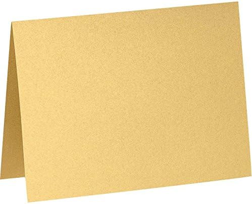 LUXPaper A2 Folded Cards | 4 1/4" x 5 1/2" | Sunflower Yellow | 100lb. Cover | 250 Qty