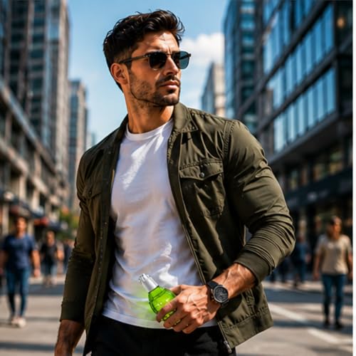 Image of Aftershock Hitman Eau De Parfum for Men 300ml | Long Lasting Perfume | Aromatic Amber Fragrance with Fresh Spicy, Green, Mossy & Musky Notes | Masculine Luxury Scent for Daily & Evening Occasions