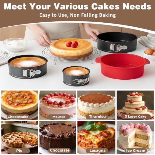 Molgree Nonstick 4 7 9 Inch Springform Pan Cheesecake Pan with Protector - image 6