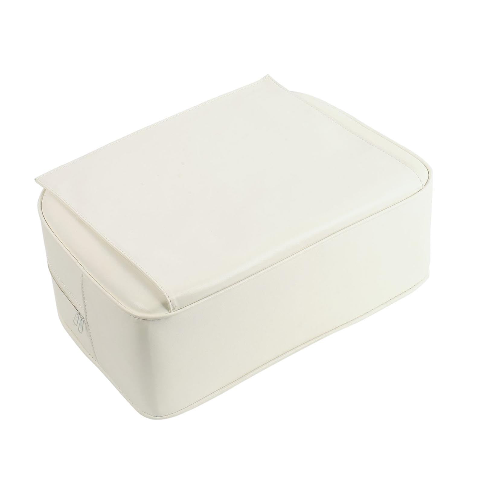 Barber Siège Rehausseur Coussin Enfant Salon Coiffure Spa Équipement Salon Matériel Coiffure PU Cuir Fonction Confortable Facile Nettoyage Adapté, blanc