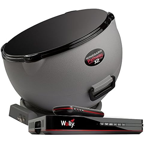 Winegard Pathway X2 PA6002R Satellite TV Antenna and DISH Wally Receiver Bundle (Dual Arc, 2 TV Viewing) Cover