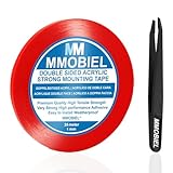 MMOBIEL アクリル系強力両面粘着マウンティングテープ 幅1mm 長さ30m 耐候性あり はがせる