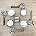 4 x Connecting Rods & Piston Kits Compatible with Hyundai Kia Accent Rio 1.6L DOHC 2012-2016 Replacement for 23041-2B600, 23041-2B610, 23041-2B620, 23410-2B600 23510-2B010