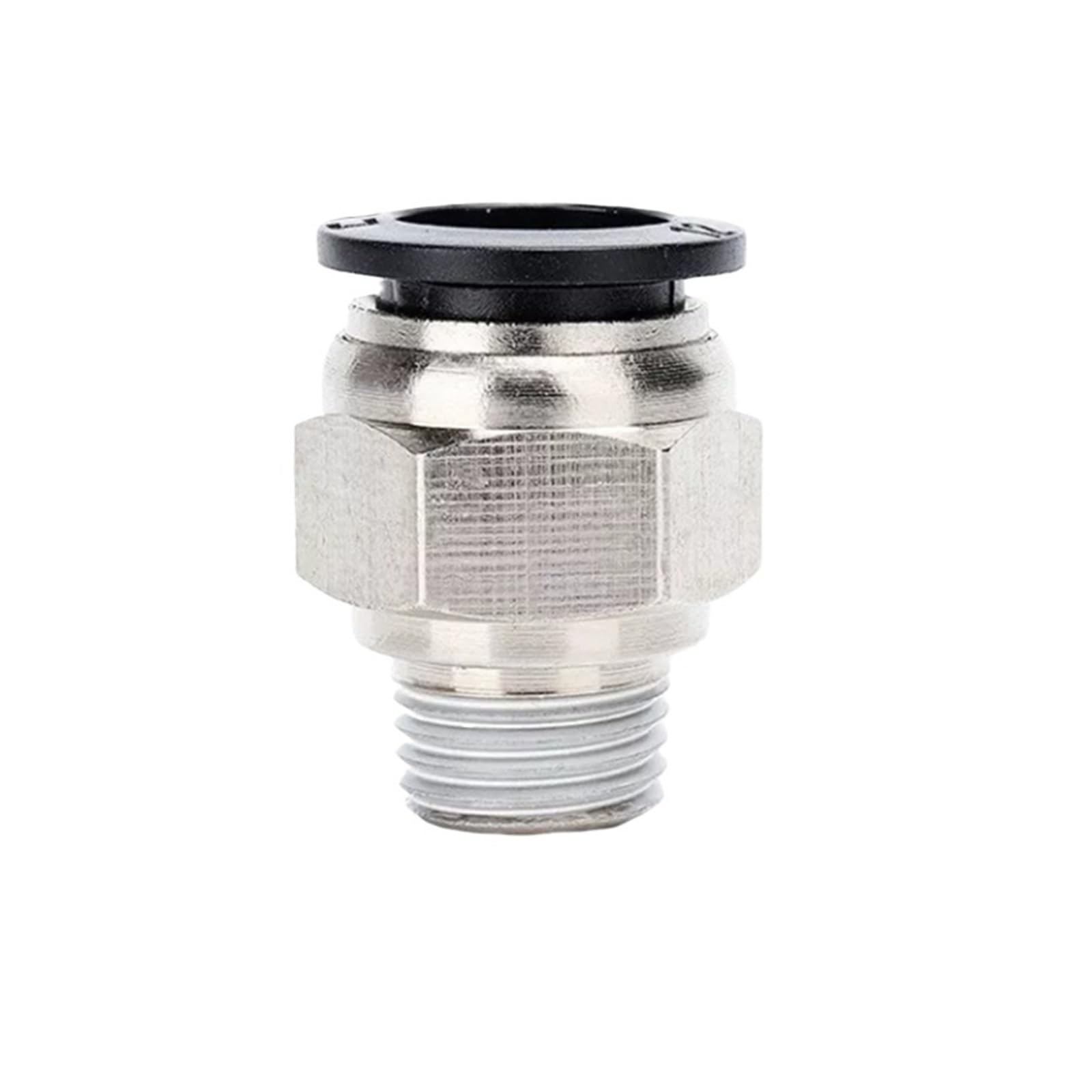 Pneumatischer Luftanschluss 30/50/100PCS Pneumatische Fittings PC Außengewinde -M5 1/8 1/4 3/8 1/2 01 02 zu Rohr push-luft rohr Gerade verbindung(PC6-01,50pcs)