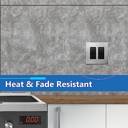 Image of LIDER Double Decorator Metal Wall Plate, Temperature and Impact Resistant, Screwless Cover, Modern Upgrade, Mid-Size 2-Gang 4.88 inch x 4.92 inch, LSMWP-32M-SS, UL Listed, Stainless Steel, 1-Pack