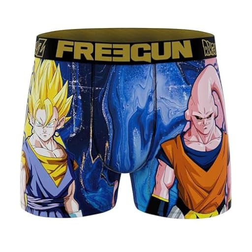 FREEGUN Calzoncillos tipo bóxer para hombre, colección Dragon Ball Z, S | Ya disponible en tu tienda friki favorita! En mundofriki.es! FREEGUN Calzoncillos tipo bóxer para hombre, colección Dragon Ball Z, S | Ya disponible en tu tienda friki favorita! En mundofriki.es!