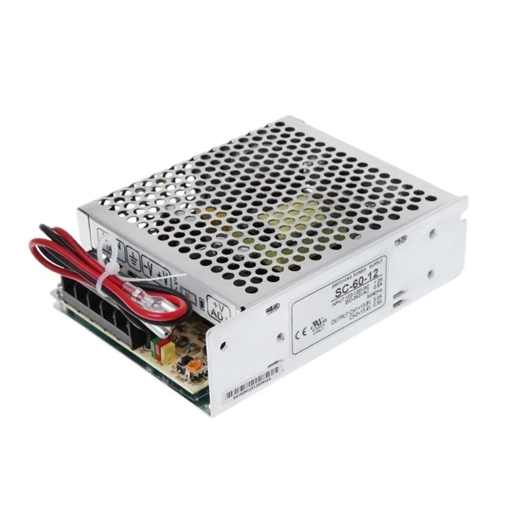 SHUNMIN FuenteDe AlimentacióN Conmutada Fuente de alimentación conmutada 60W-12V5A con Cargador de batería de CA for Monitor Fuentes De AlimentacióN con ConmutacióN