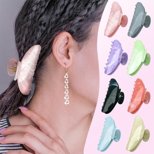 Set de 18 pinzas de acrílico y 50 broches para cabello miniatura 2