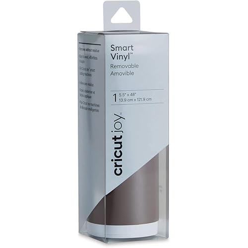 Cricut Joy Smart Removable Vinyl - Coffee, 4ft Roll (5.5'x48') - Compatible Joy Machine