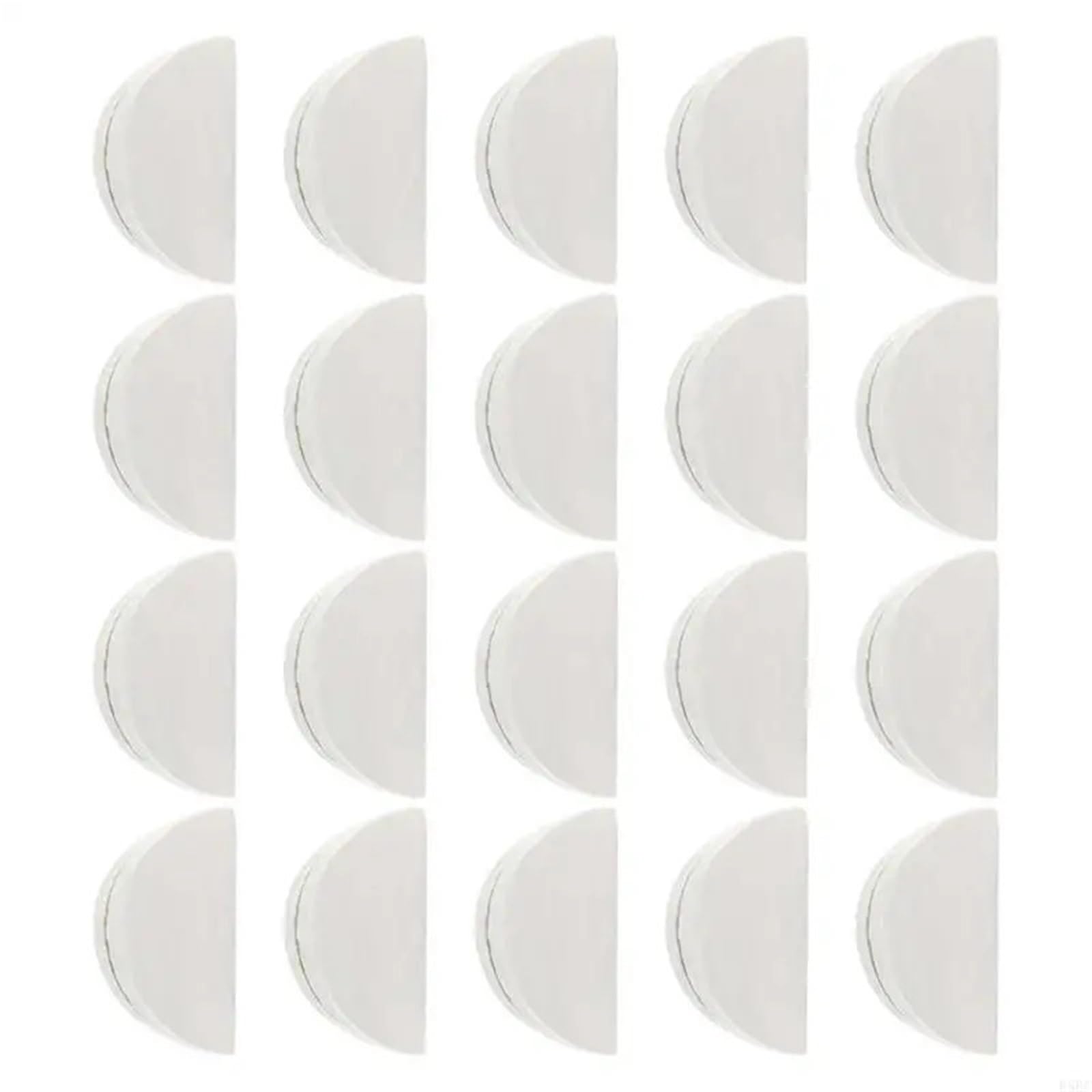 GOXQIT 50PCS Wooden Semi Circular Table Card Holders For Photos Menus Name Labels Display For Party(Color 3)
