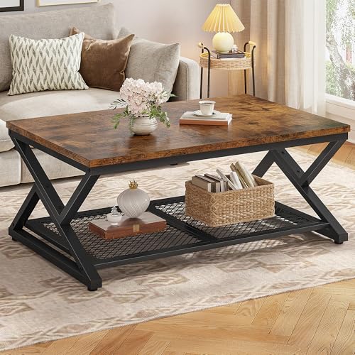 EnHomee Coffee Table with Storage, Modern Coffee Tables for Livin...