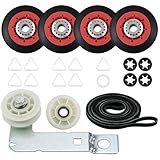 4392067 Dryer Repair Kit and W10837240 Dryer Idler Pulley Fit for Whirlpool Maytag Admiral Kenmore Dryer - Bravos Dryer parts and Duet Dryer Parts Compared to # 4392067VP 80047 587637 by Funmit