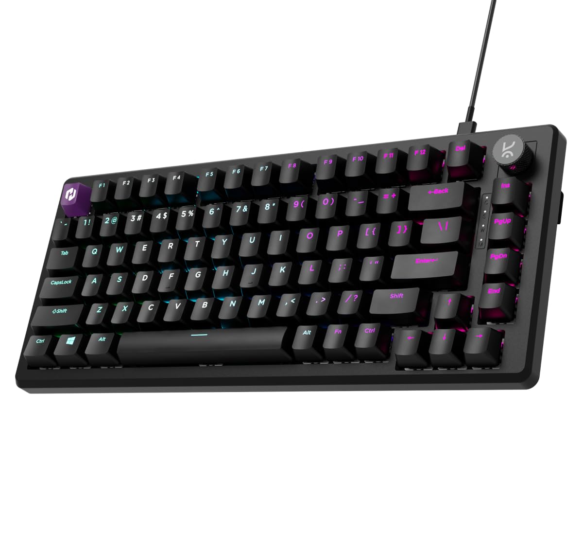 Kreo Hive 75 HE Hall Effect Mechanical Gaming Keyboard | 8K Polling Rate, Rapid Trigger & Adjustable Actuation | Magnetic Switches, RGB, Volume Knob | Esports Keyboard for PC Gaming-image-18
