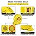 VEVOR Air Blower, 450W 0.6HP Inflatable Blower, Portable and Powerful Bounce House Blower, 1750Pa Commercial Air Blower Pump Fan, Used for Inflatable Bouncy Castle and Jump Slides, Yellow