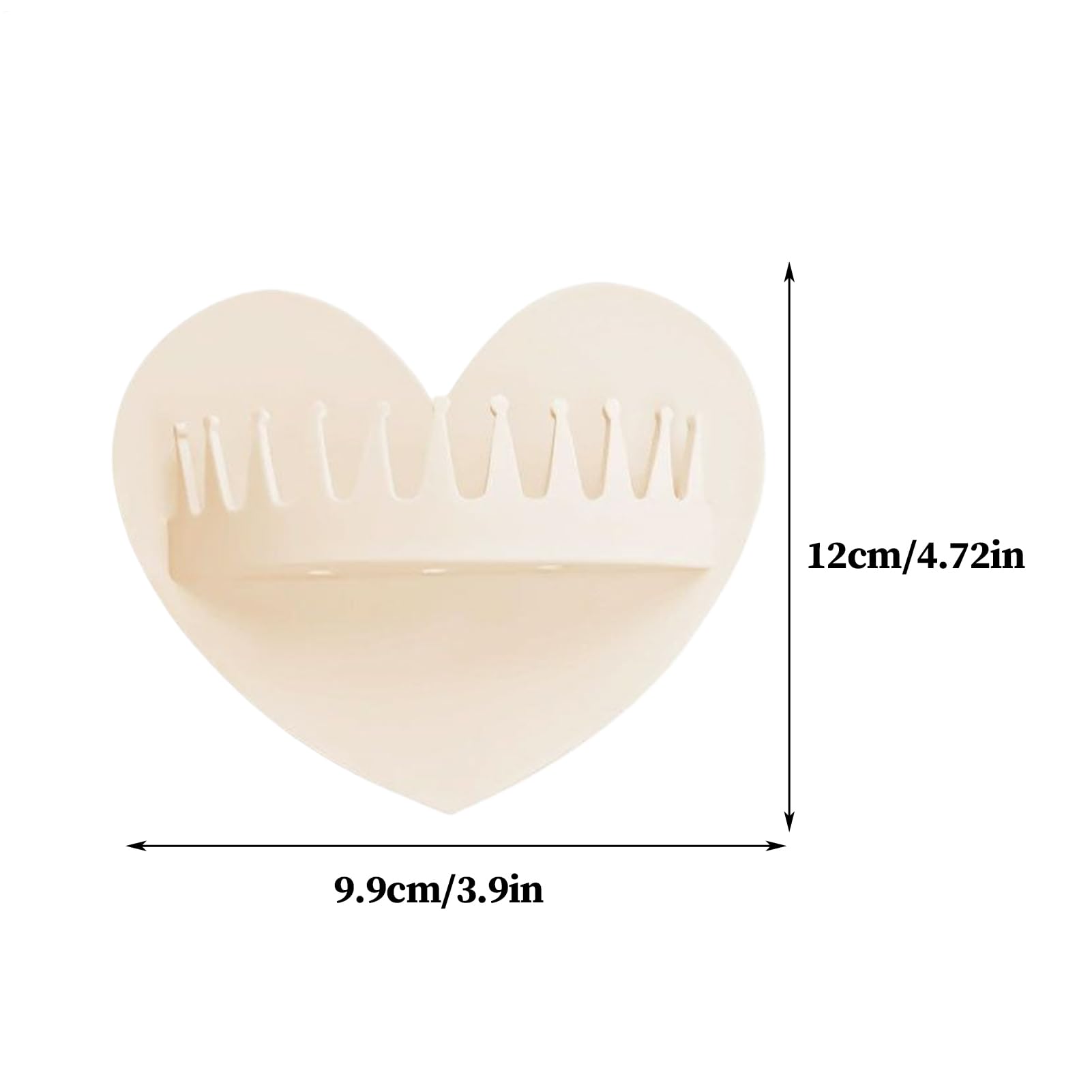 Suction Cup Hair Catcher - Wall Shower Trap | 3.9x4.72in Reusable Silicone Hair Grabber with Heart Design for Bathroom, Shower, Sink, Girls Wife Girlfriend Indoor Home