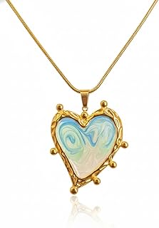 brixtaa Premium 18k Gold Plated Heart Shape Pendant Necklace for Women-Waterproof Anti-Tarnish Hypoallergenic Jewellery Gift for girl & women-picture-42