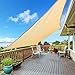 Kupton Toldo de Vela Rectangular para el Sol, 95% de Permeabilidad al Agua y al Aire, Patios al Aire Libre, Patios Traseros, Piscinas de Jardín, Tamaño 6.56' x 10' （2 * 3m）