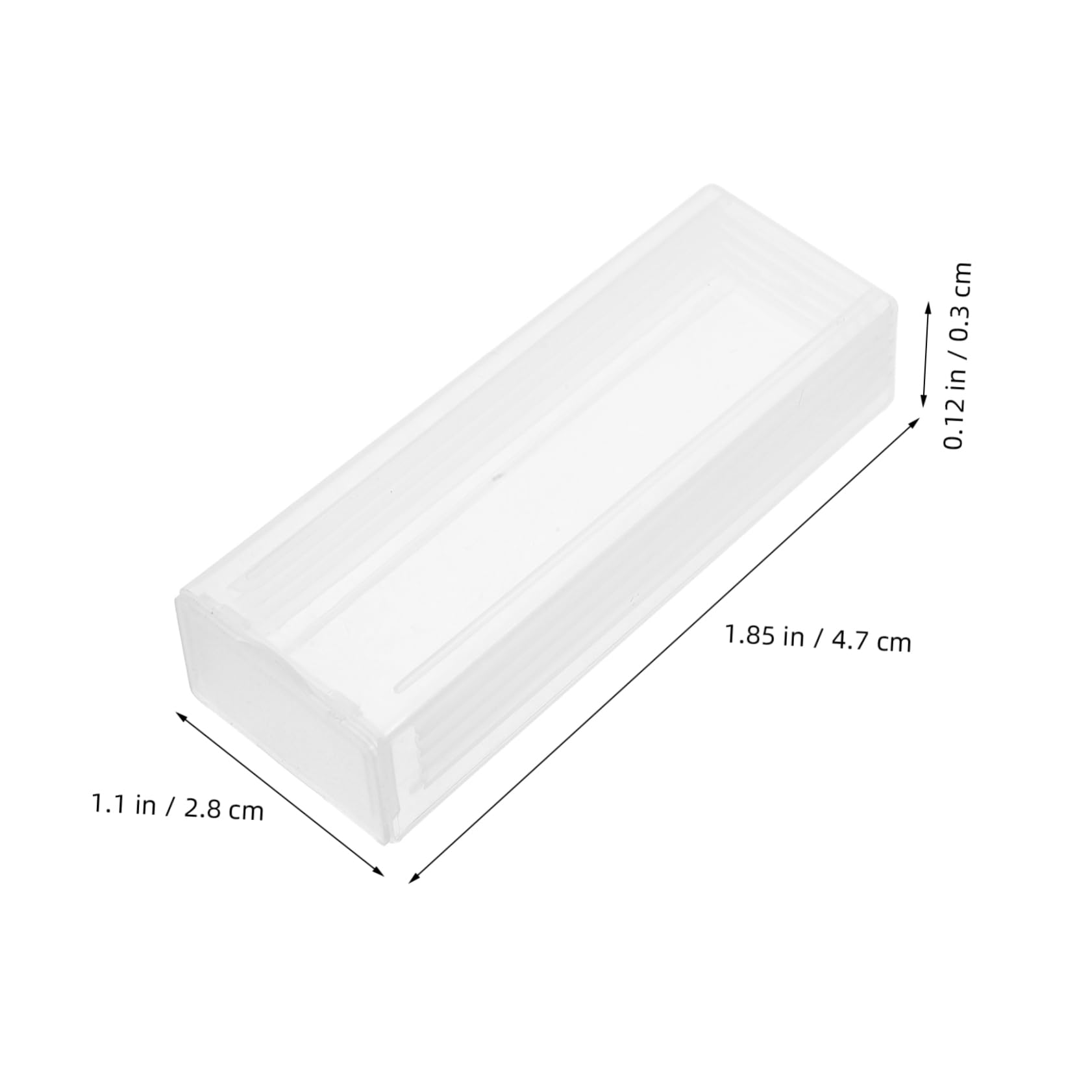 Unomor Slide Storage Case Microscope Slide Holder Pp Plastic Case for Lab Use Rectangle Box Educational Research Supplies