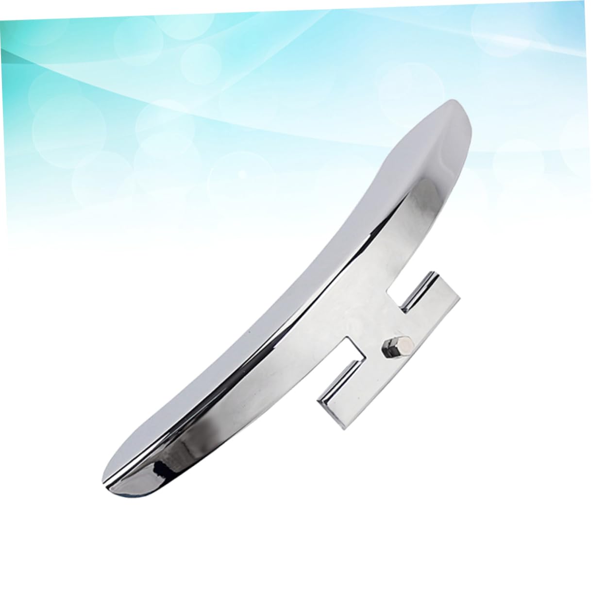 BESPORTBLE Zinc Alloy Banjo Armrest Replacement Silver Chrome Plated Single Leg Banjo Parts