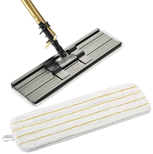 Image of 3M Easy Shine Applicator Pad, White With Yellow Stripes, 18 inch