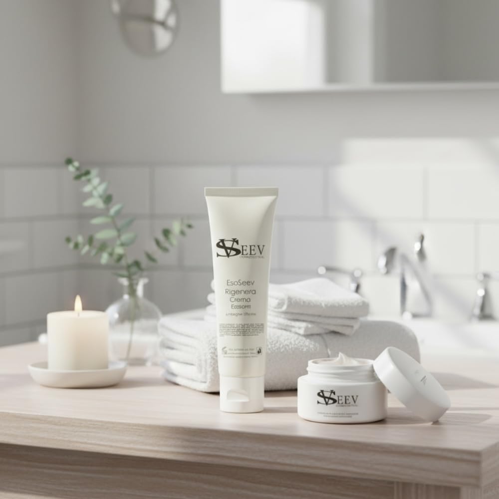 Esoseev Crema Viso Rigenerante con Esosomi – Formula Avanzata per Pelle Luminosa e Idratata, 100 ml