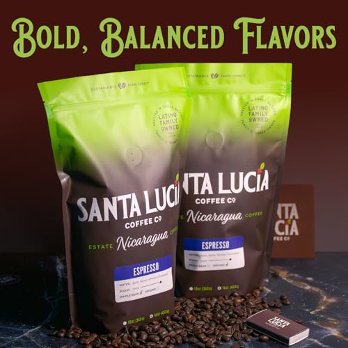 Santa Lucia Coffee Café Crema Espresso Roast Whole Bean 16oz miniatura 4