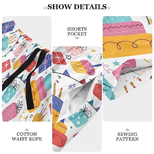 Funny Merry Christmas Pajama Bottom Shorts for Men Soft Casual Sleep Lounge Shorts with Pockets S - XXL4