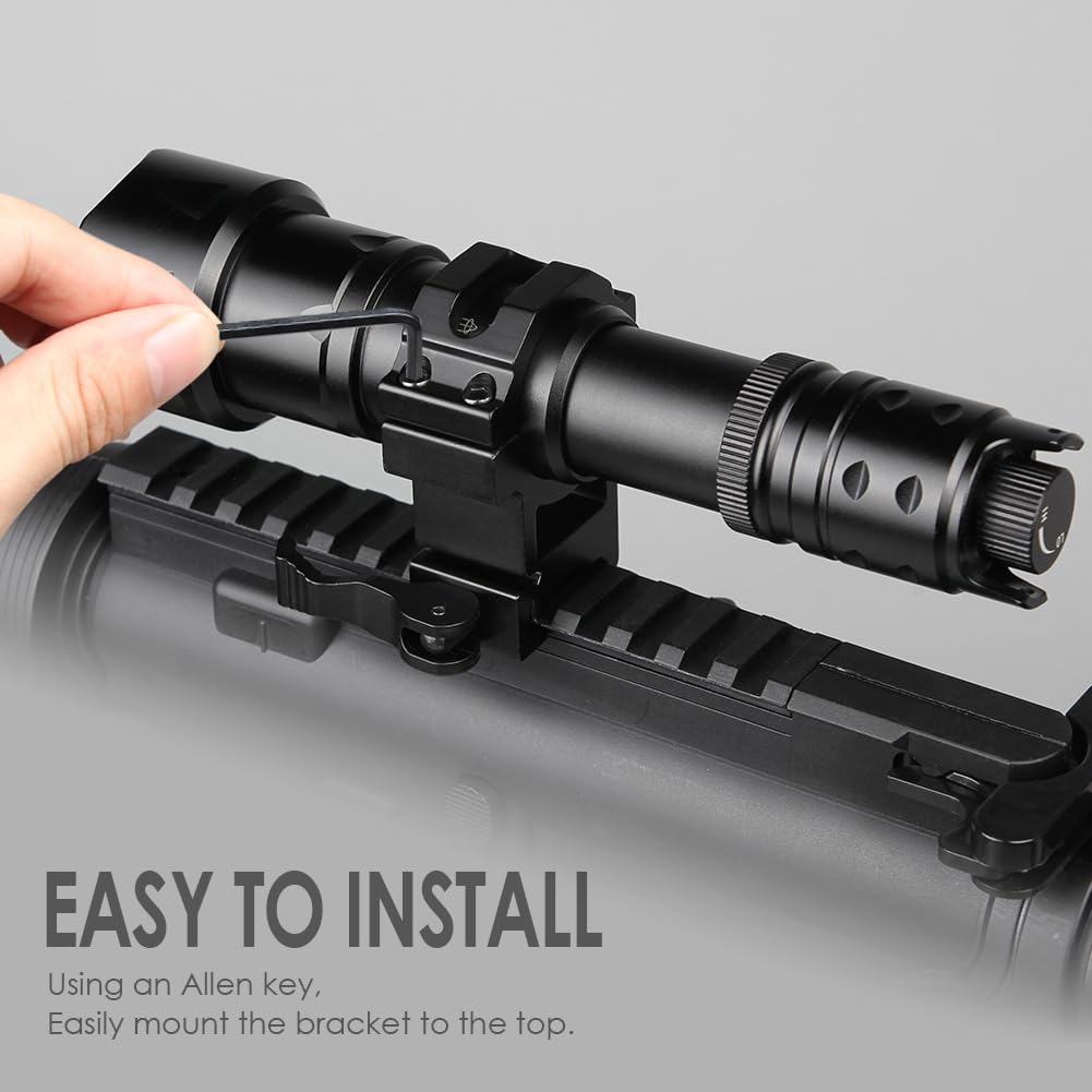 Home Safety Lunette de visee Anneau de Montage Bague de Montage avec Vis pour 11mm/20mm Rail Metallique