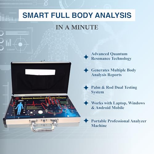 Image of 2026 Advanced 39G+ Quantum Resonance Magnetic Analyzer with 8-Mode TENS Therapy | 3-in-1 Full Body Scanner & Pain Relief Machine | Dual Palm & Rod Testing | Includes Slippers, Pads & Ear Clips | 54 Health Reports | Windows Laptop Compatible | Professional Health Analyzer