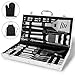 Albessel Professional BBQ Grill Tool Set,Stainless Steel BBQ Grill Set,Outdoor BBQ Grill Tool Set - 33 Pieces with Case
