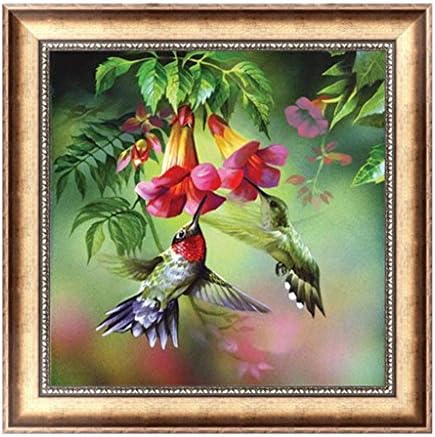 Delight eShop Flowers 5D Diamond Embroidery DIY Craft Painting Cross Stitch Mosaic Home Decor