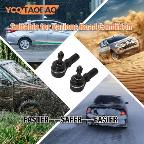 YCQTaoBao Left Outer Tie Rod End 2PC Replaces 32106799966 Compatible with BMW M240i 2017 - Thumbnail 4