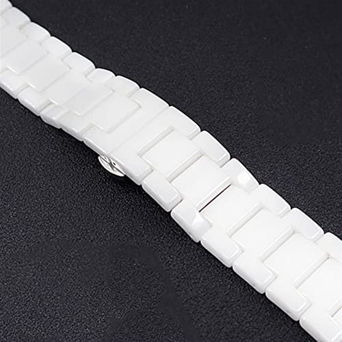 JUSTPENGHUI Bracelet de Montre en céramique 22mm 22mm Bracelet Montre 46mm Strap Fit for Huawei Boucle de Montre (Band Color : White 2, Band Width : 22mm Watch Band) Cover