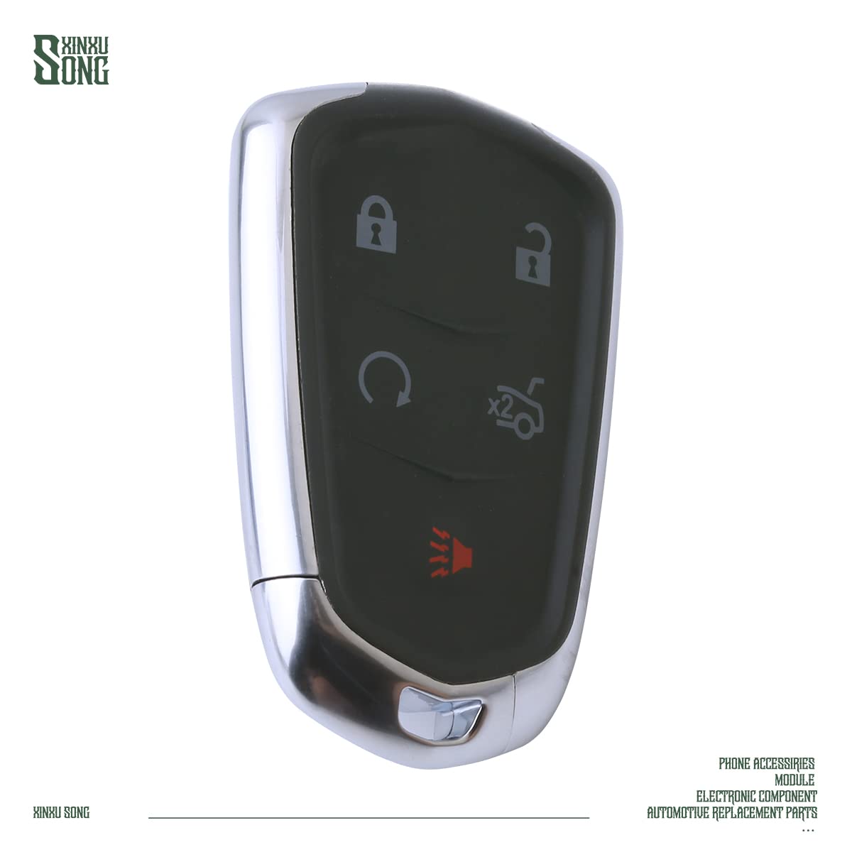 XINXUSONG Compatible with Cadillac SRX XTS Escalade ATS CTS HYQ2AB 315MHZ Car Key Fob Keyless Control Entry Remote 5 Button Vehicles Replacement