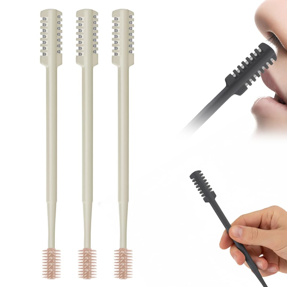 Nasal Hair Cutter 2026 Upgraded Double Sided Portable Nose Hair Trimmer for Women Men Travel Essentials Washable Nose
