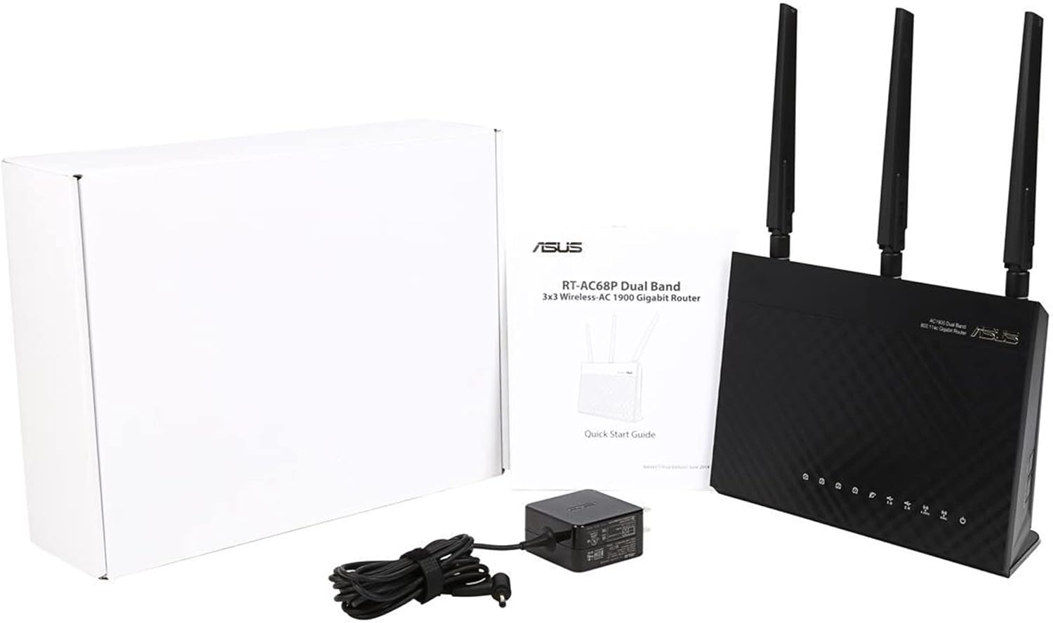 ASUS Wireless AC1900 Dual-Band Gigabit Wireless Router (RT-AC68P) (Renewed)