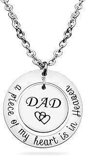 Dad Memorial Gifts Memorial Gifts Sympathy Necklace Fathers Dad Gift for Loss of Dad Remembrance Jewelry Gift Bereavement Condolence Gifts for Loss of Father In Memory Gift of Daddy Papa Stepdad