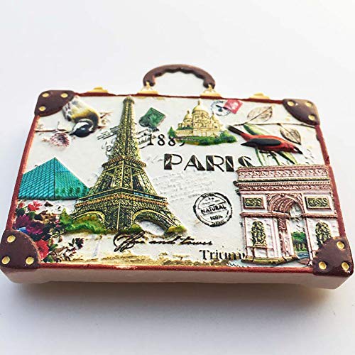 Imán de nevera decorativo 3D Paris Francia resina miniatura 2