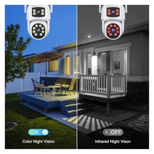 Caméra IP PTZ 5K double objectif avec vision nocturne couleur - 5