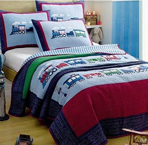 twin size train bedding set