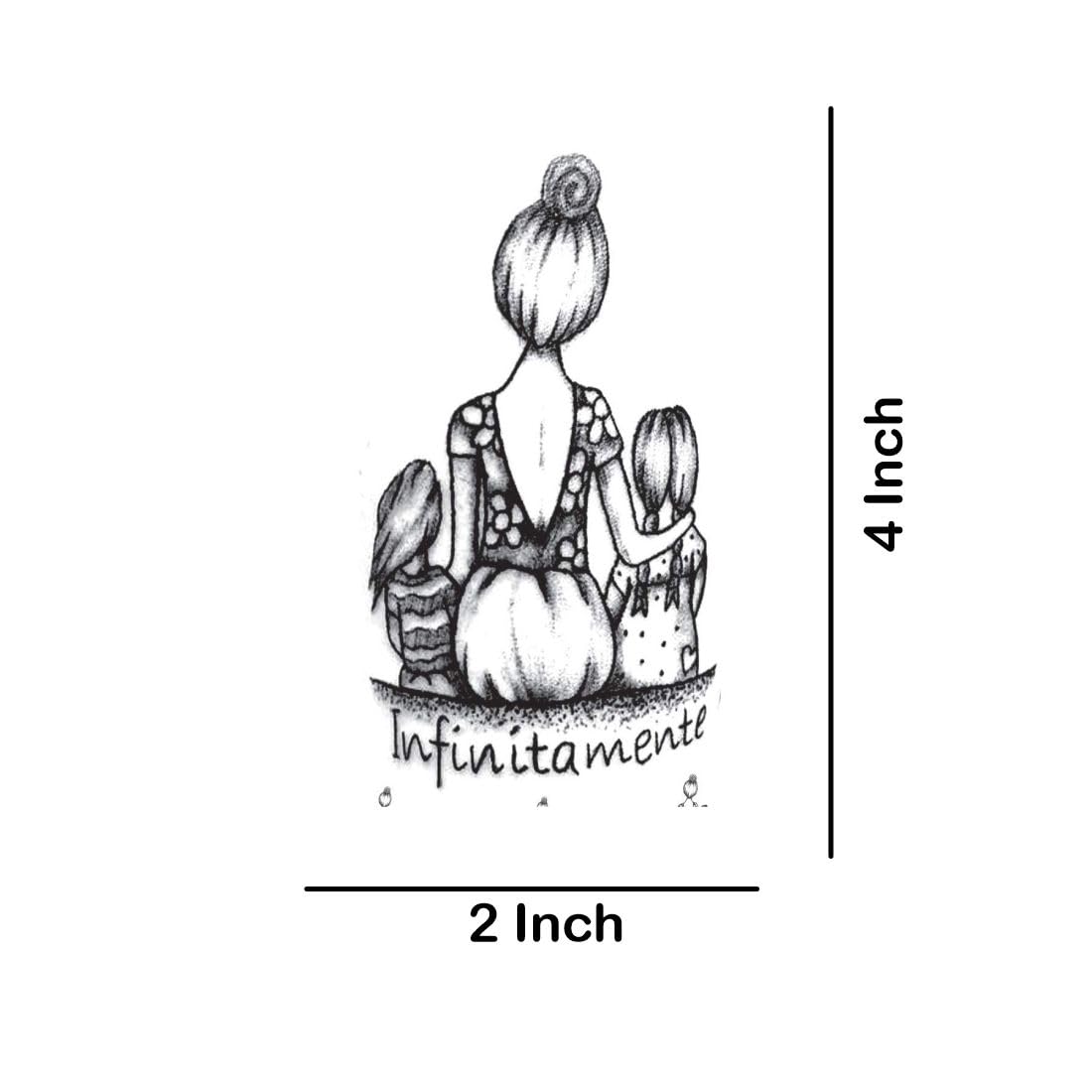 Temporary Tattoowala Mom With Daughter Temporary Tattoo Sticker For Male And Female Tattoo Sticker Body Art 1